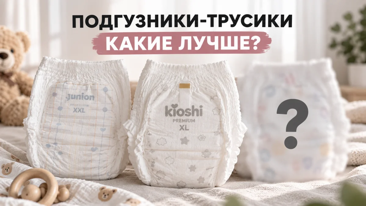 Сравнила подгузники-трусики JOONIES Marshmallow, Junion Soft и Kioshi Premium – мой личный опыт